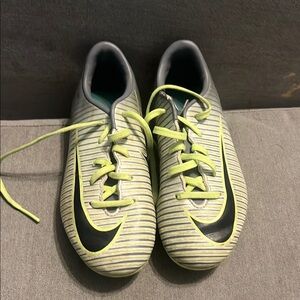 Kids Athletic Shoes with Neon Accents